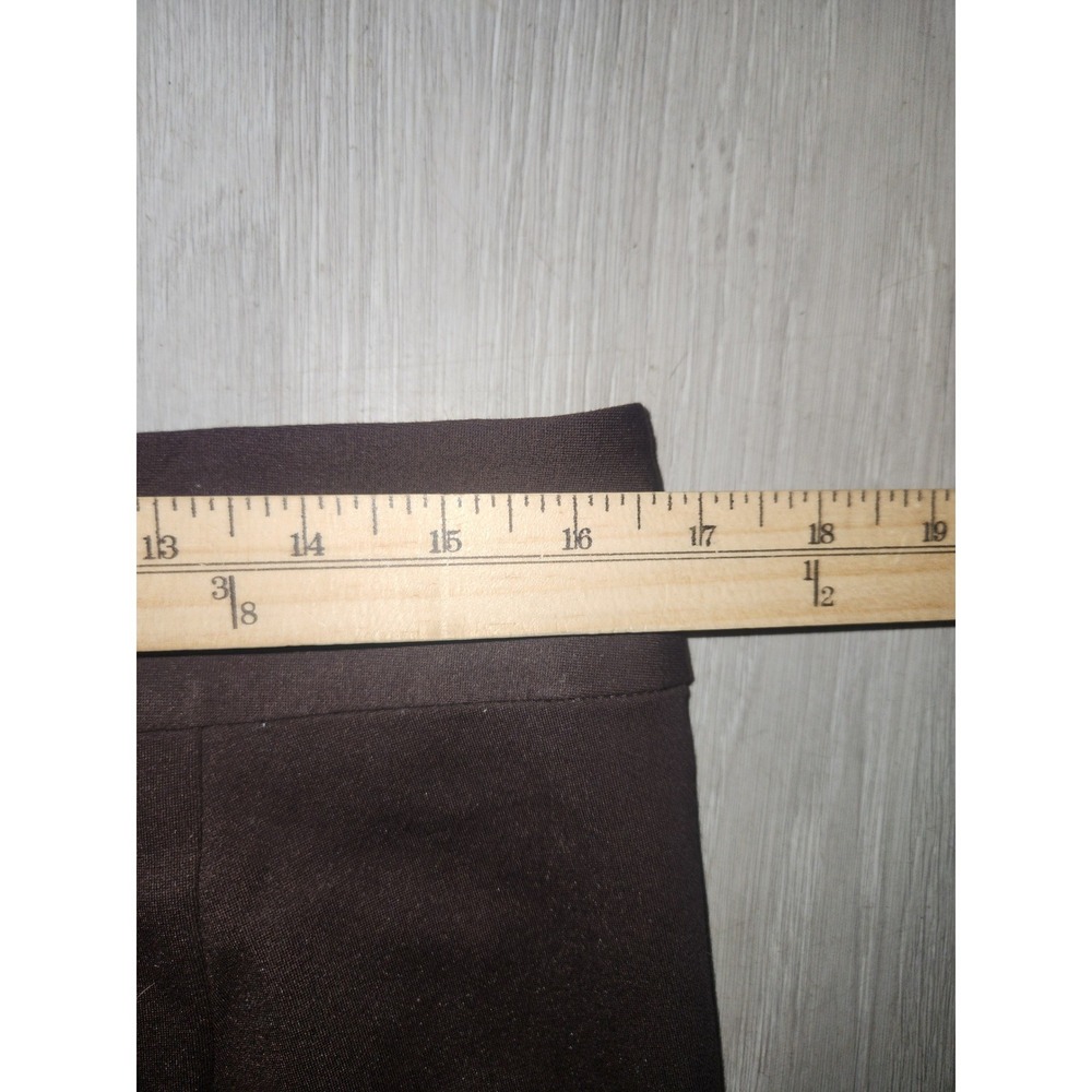 Peck & Peck NEW Ultimate Knit Pant Brown Straight Leg Pull On Trousers Womens 12 - Picture 7 of 7